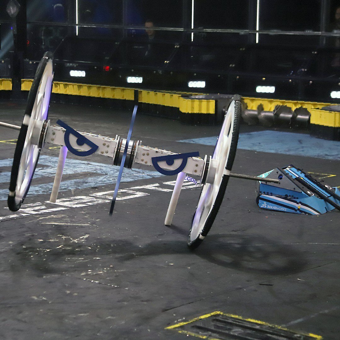 Battlebots set with giant nut