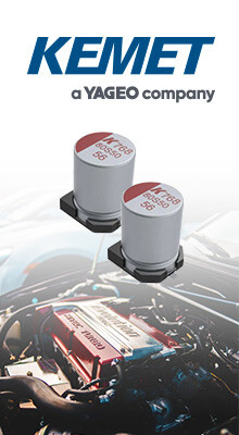 High-Temp AEC-Q Solid Aluminum Polymer Caps from KEMET in Stock at TTI 
