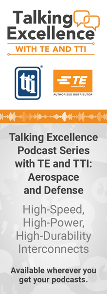TE Connectivity and TTI Podcast Poster