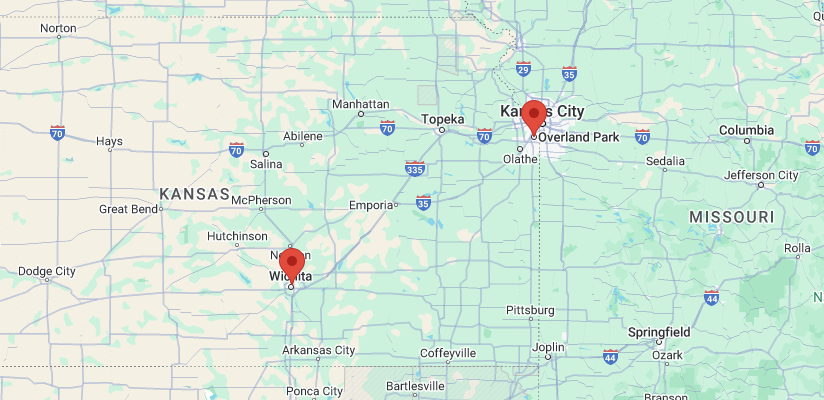 Map of Kansas