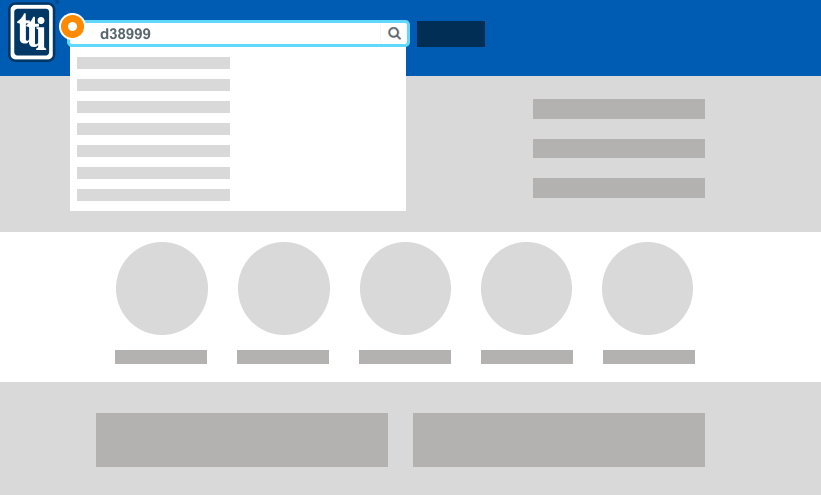 TTI part search predictive results