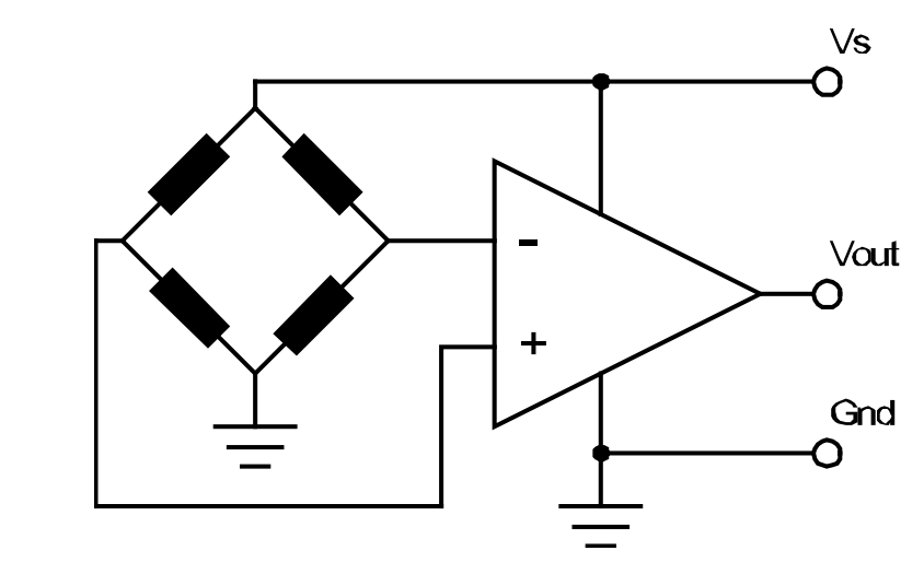 Amphenol All Sensors AXCA Amplified Middle Pressure Sensors Equivalent Circuit Diagram