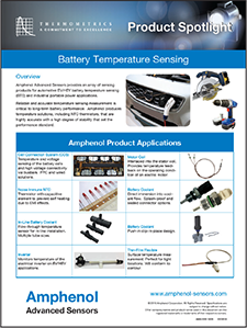 Amphenol Battery Temperature Sensing