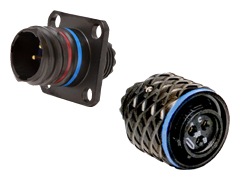 Series Five Black Zinc-Nickel Circular Connectors