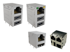 Amphenol Commercial RJEx Combo Stacked Connectors