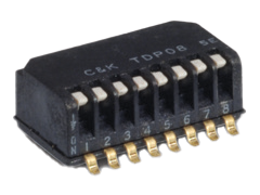TDP Ultra-Miniature Surface Mount Half-Pitch Side Actuated DIP