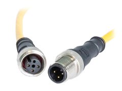HARTING M12 A-Code Unshielded Overmolded Cable Assemblies