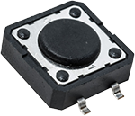 C&K LIttelfuse PTS125 Series 12mm Tactile Switches