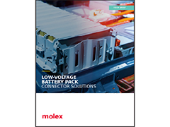 Molex Low-Voltage Battery Pack Connector Solutions Tech Brief  PDF Cover