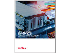 Molex Low Voltage Battery Pack Connector Solutions
