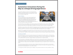 Molex Blog Automotive Innovations Paving the Way to a Unique Driving Experience