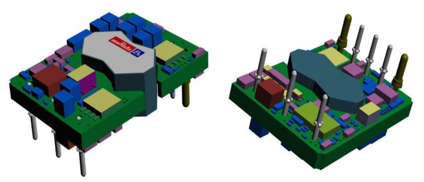Murata Power Solutions UWS-Q12 Isolated DC-DC Converters Open-Frame Through Hole Package