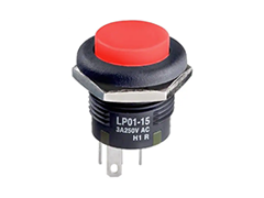 NKK Switches LP01 Series Short Body Pushbuttons