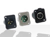 Switchcraft XLR Panel Mount with Metal Shells - DE Series