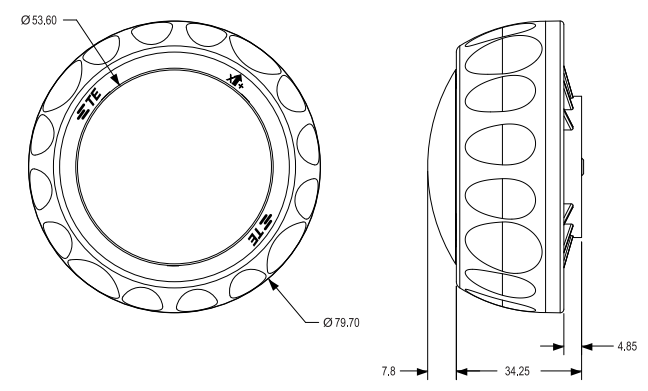 TE Connectivity LUMAWISE Motion Sensors Mechanical Footprint