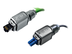 TE Connectivity Variant 14 RJ45 Fiber Optic Industrial Push Pull Connectors
