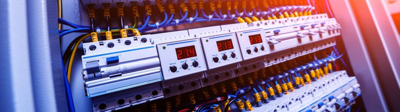 An industrial control panel