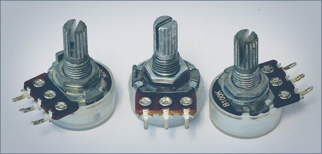 three potentiometers
