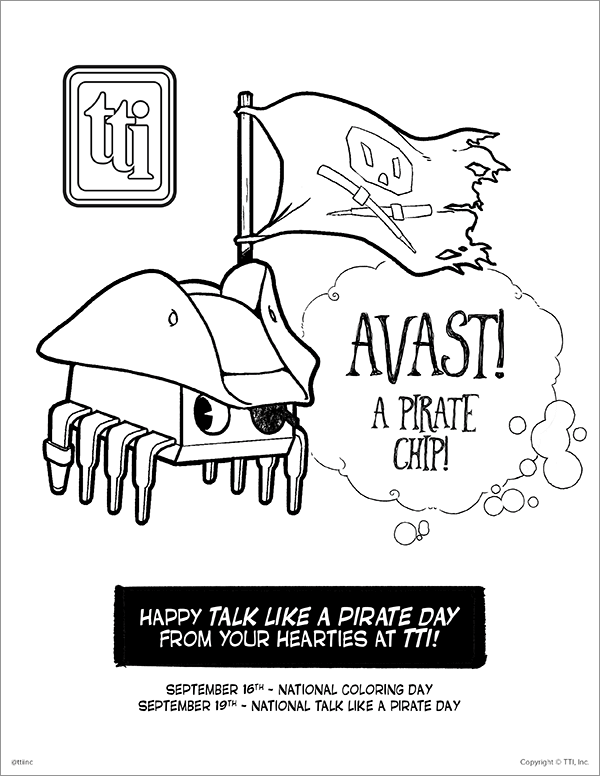 Pirate Day Coloring Page - 2021