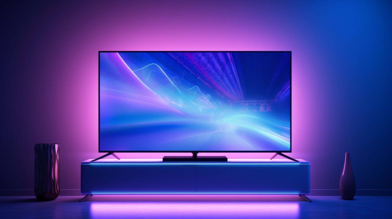 TV on a entertainment center