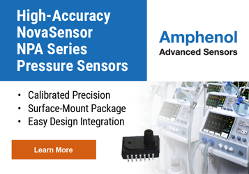 Ad: Explore Amphenol Advanced Sensors NovaSensor NPA Series Pressure Sensors