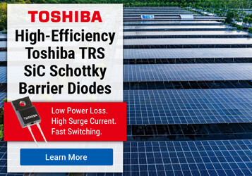 Ad: Explore Toshiba's TRS Series SiC Schottky Barrier Diodes