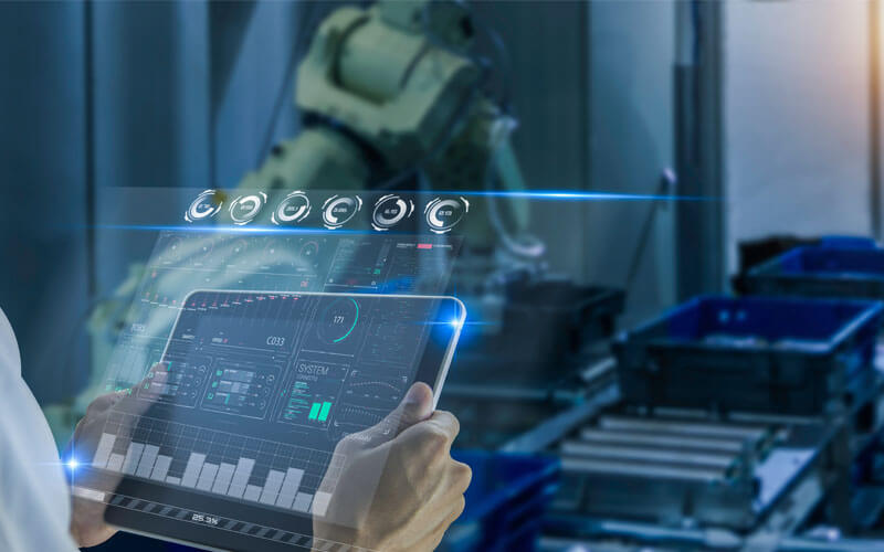 tablet held by a person