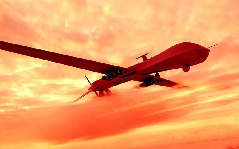 plane with a sunset view