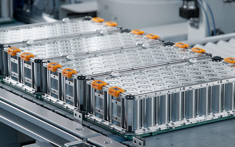 An image of Lithium ion battery technology in an industrial setting