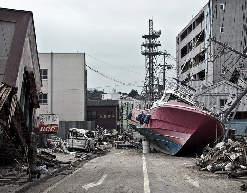 Figure 1. Image of tsunami wreckage 